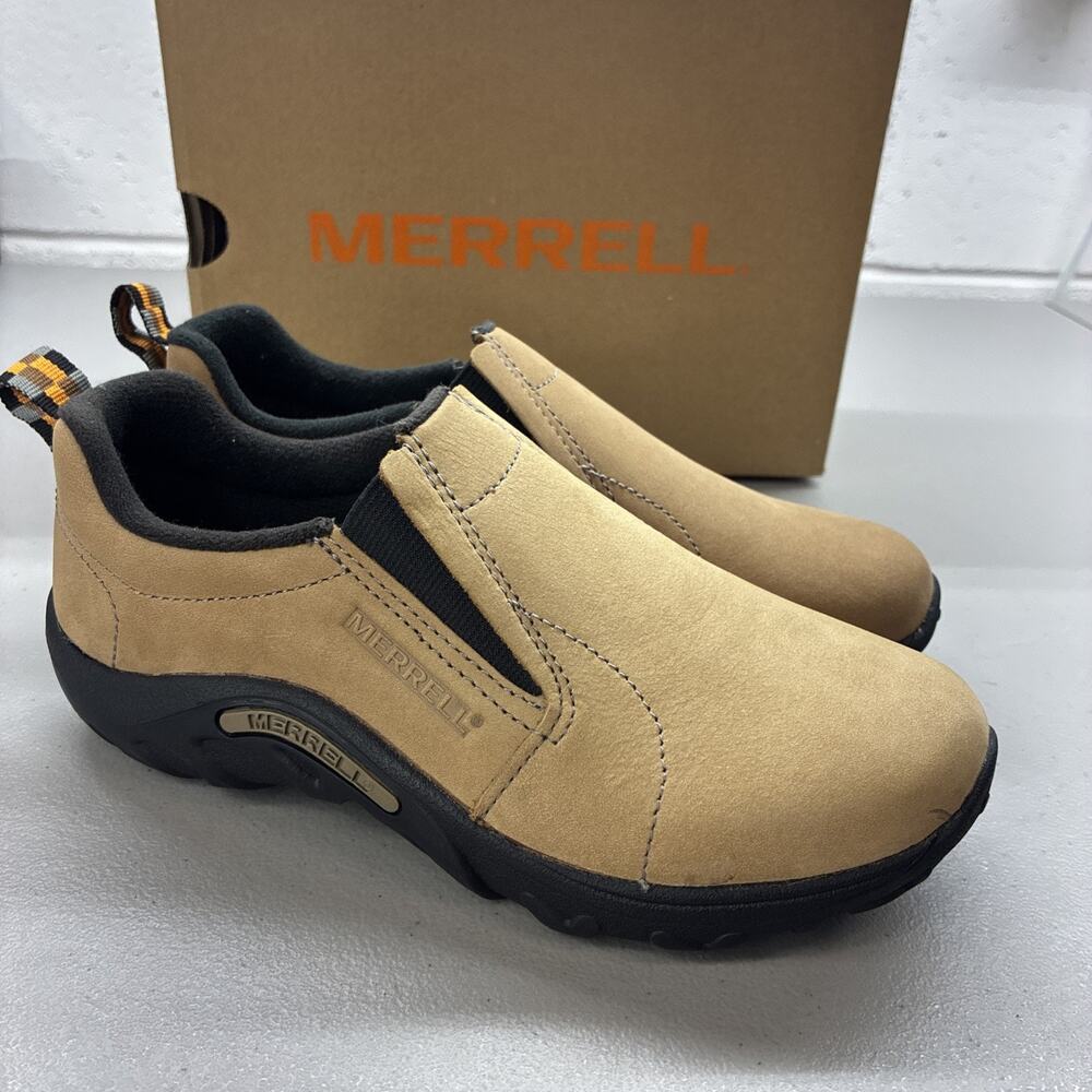 NEW Merrell Big Kids Jungle Moc Nubuck Size 2.5 Kids Youth New With Box
